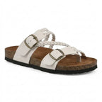 Hayleigh Braided Cork Orthopaedic Sandals - Single Buckle