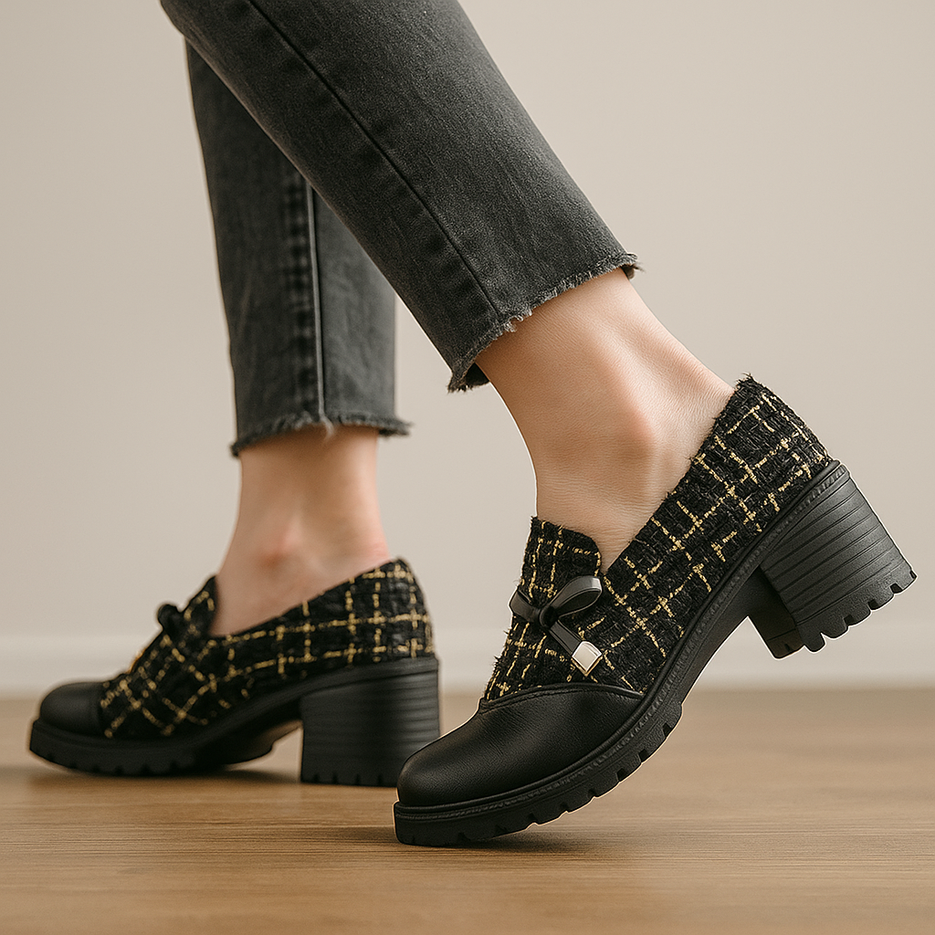 Chantel Tweed Loafers