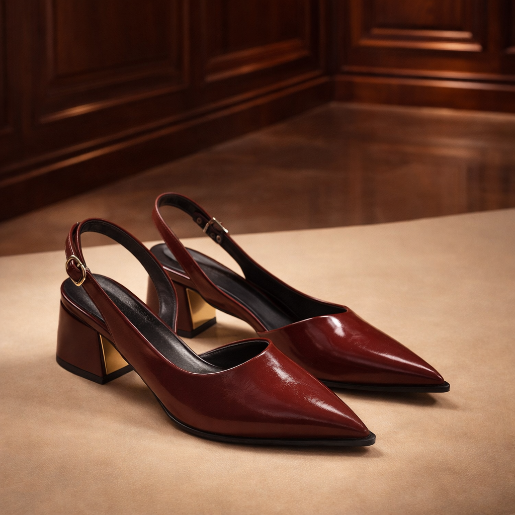 Maribel Pointed Slingback Heels