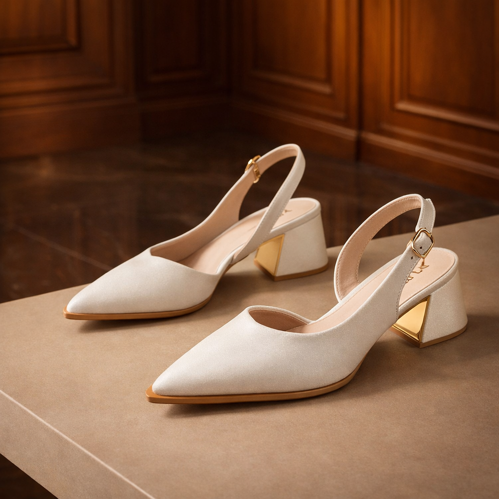 Maribel Pointed Slingback Heels