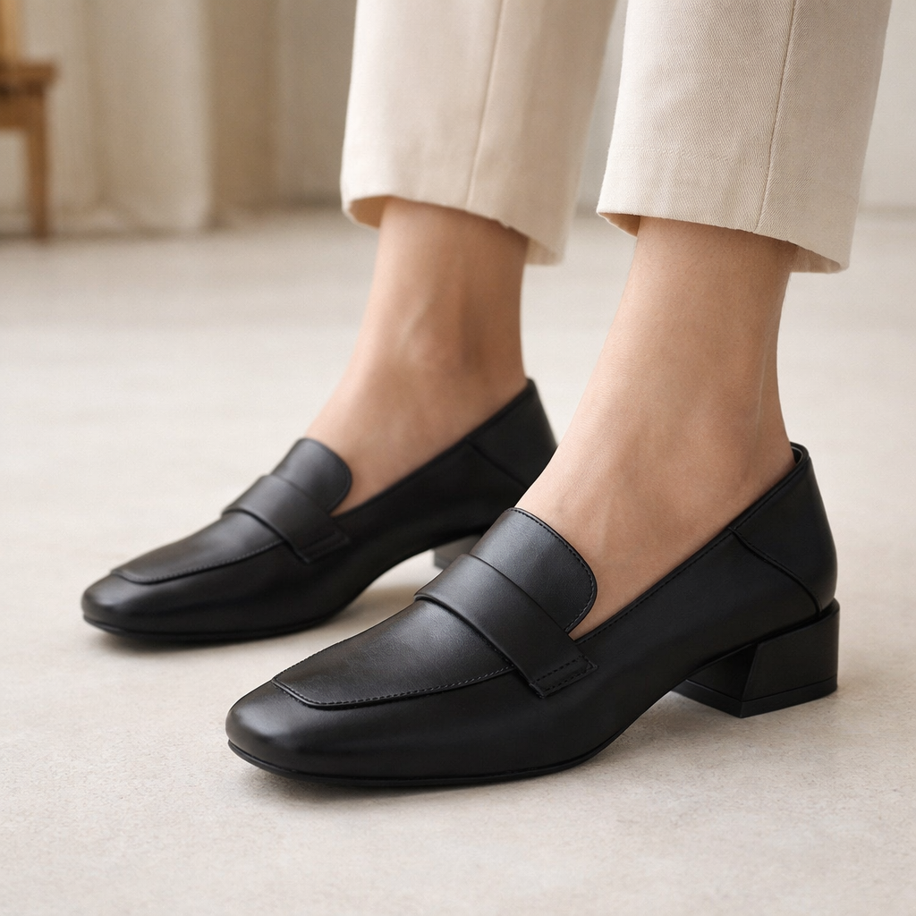 Clara Square-Toe Heels
