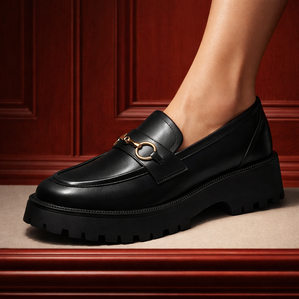 Solea Leather Platform Loafers