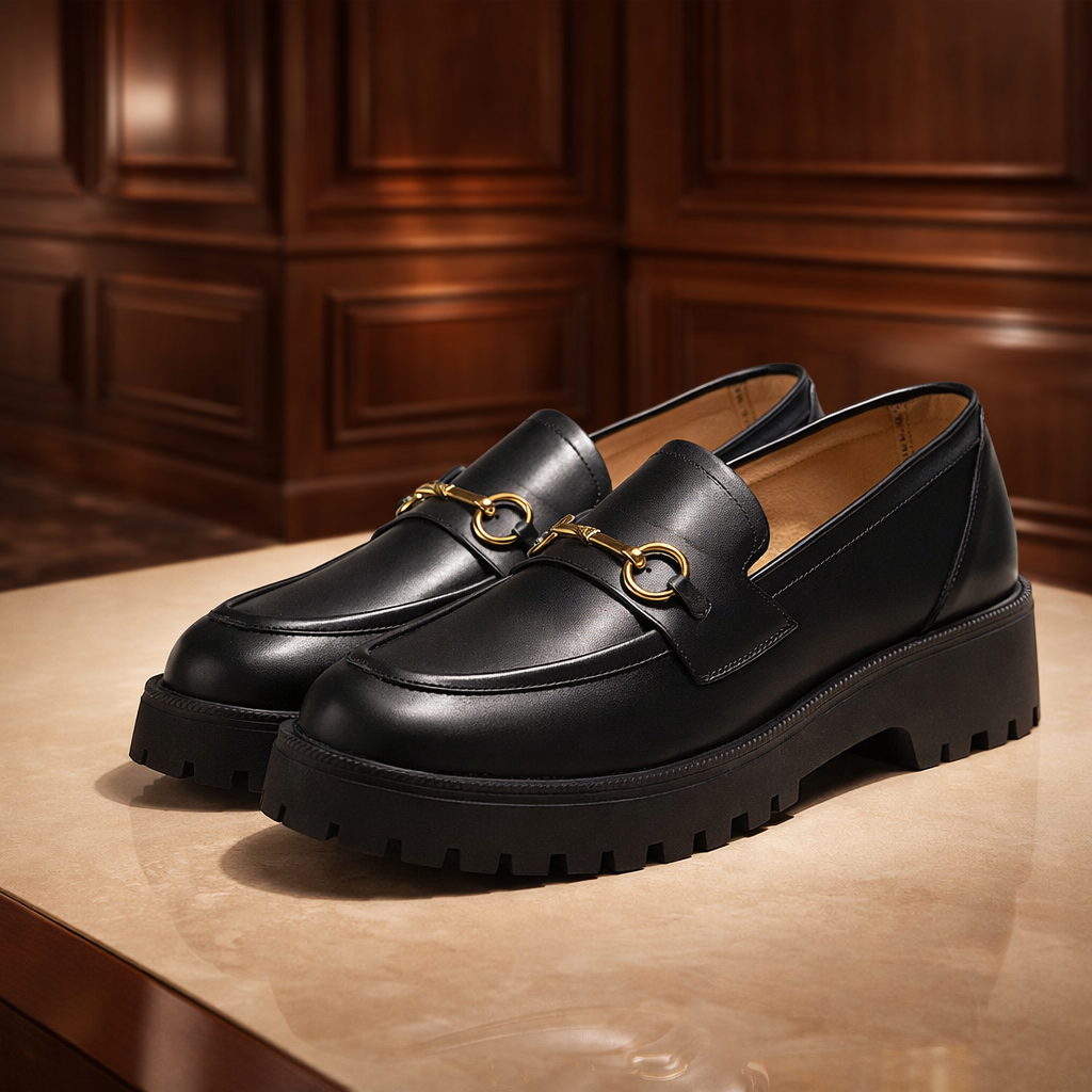 Solea Leather Platform Loafers