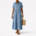 Elizabeth | Button-Front Midi Dress