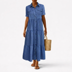 Elizabeth | Button-Front Midi Dress