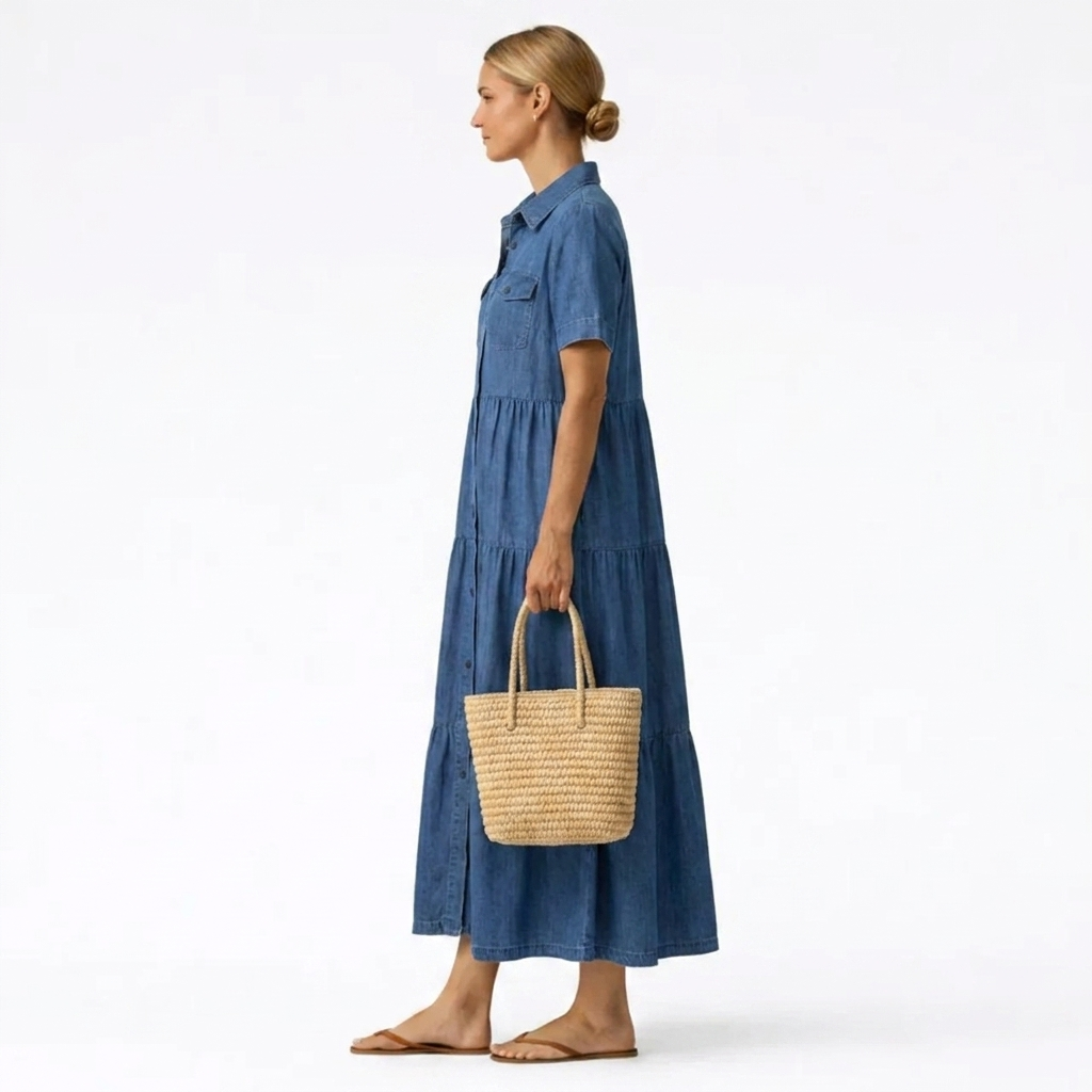 Elizabeth | Button-Front Midi Dress