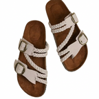 Serena™ Braided Double-Buckle Comfort Sandal