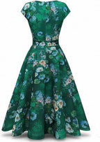 Mae | Women's Vintage Floral A-Line Dress