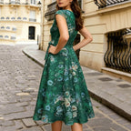 Mae | Women's Vintage Floral A-Line Dress