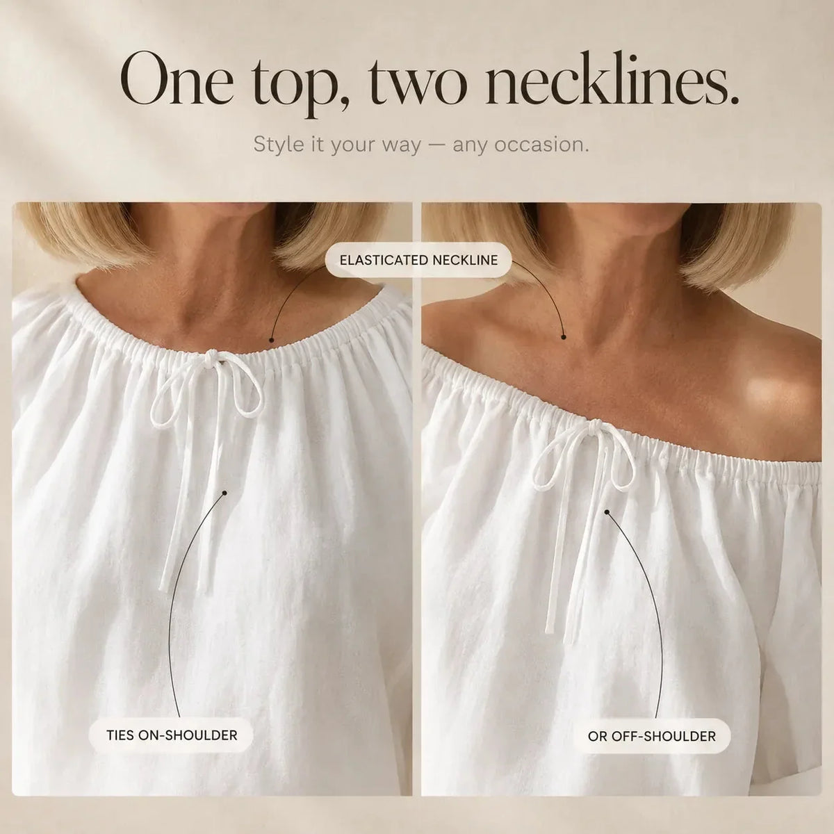 Soléne – Top & Wide-Leg Pants 2-Piece Set