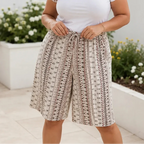 Wearbella – Retro Printed Wide-Leg Summer Shorts for Women