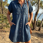 Sienna| Denim Shirt Dress