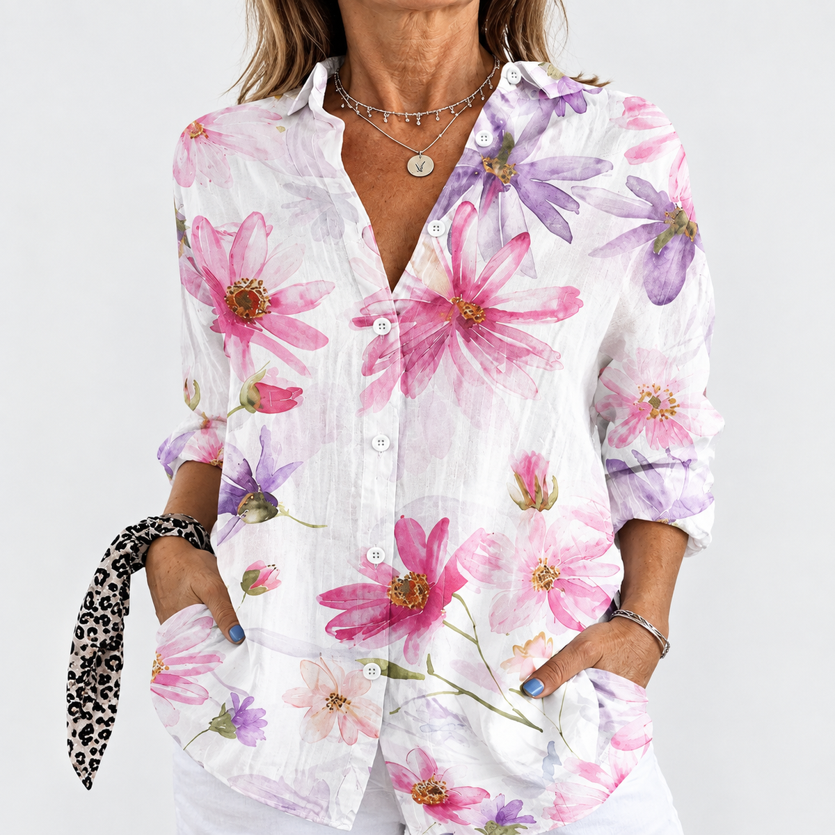 Gardenia | Blush Blossom Blouse