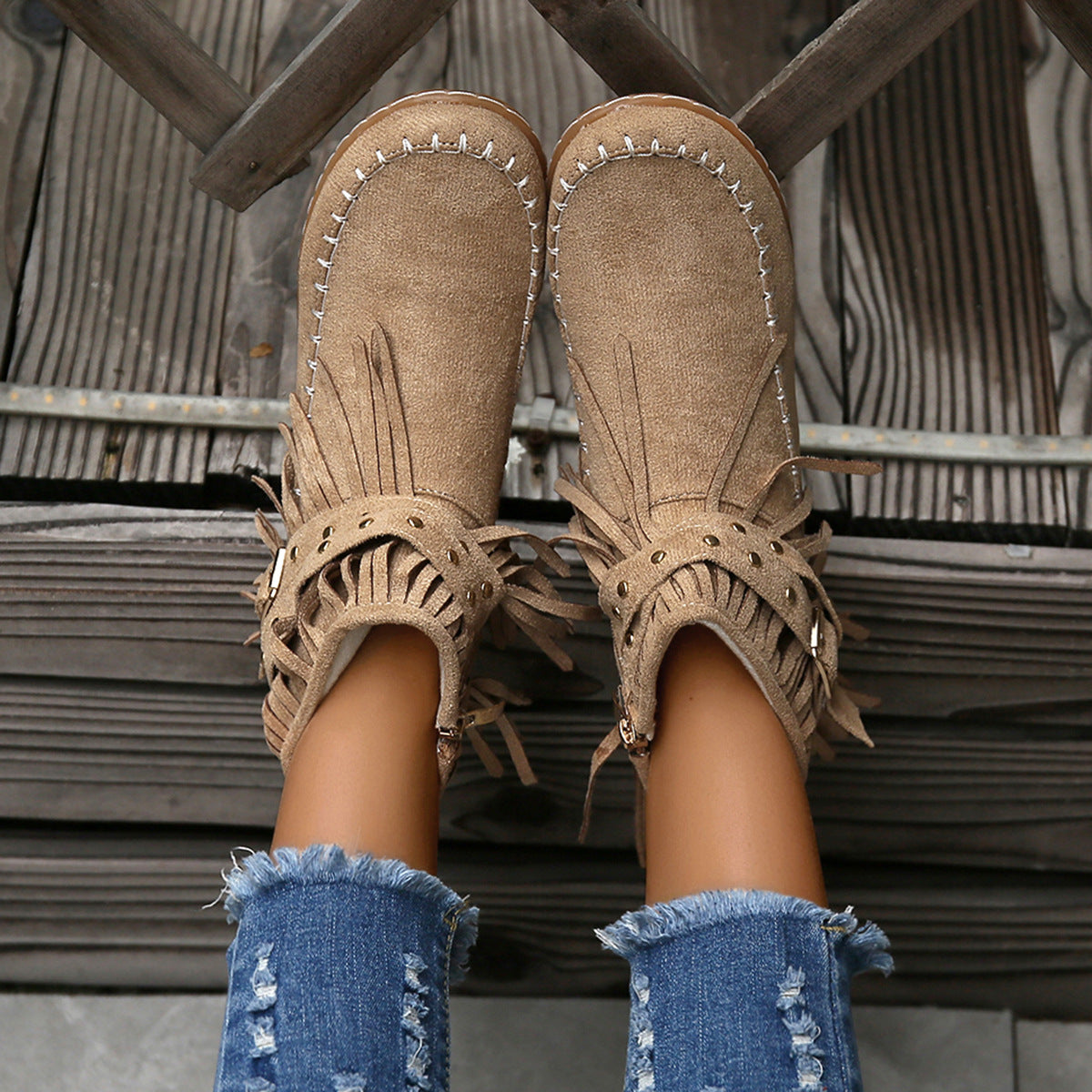 Noelle Boho Ankle Boots