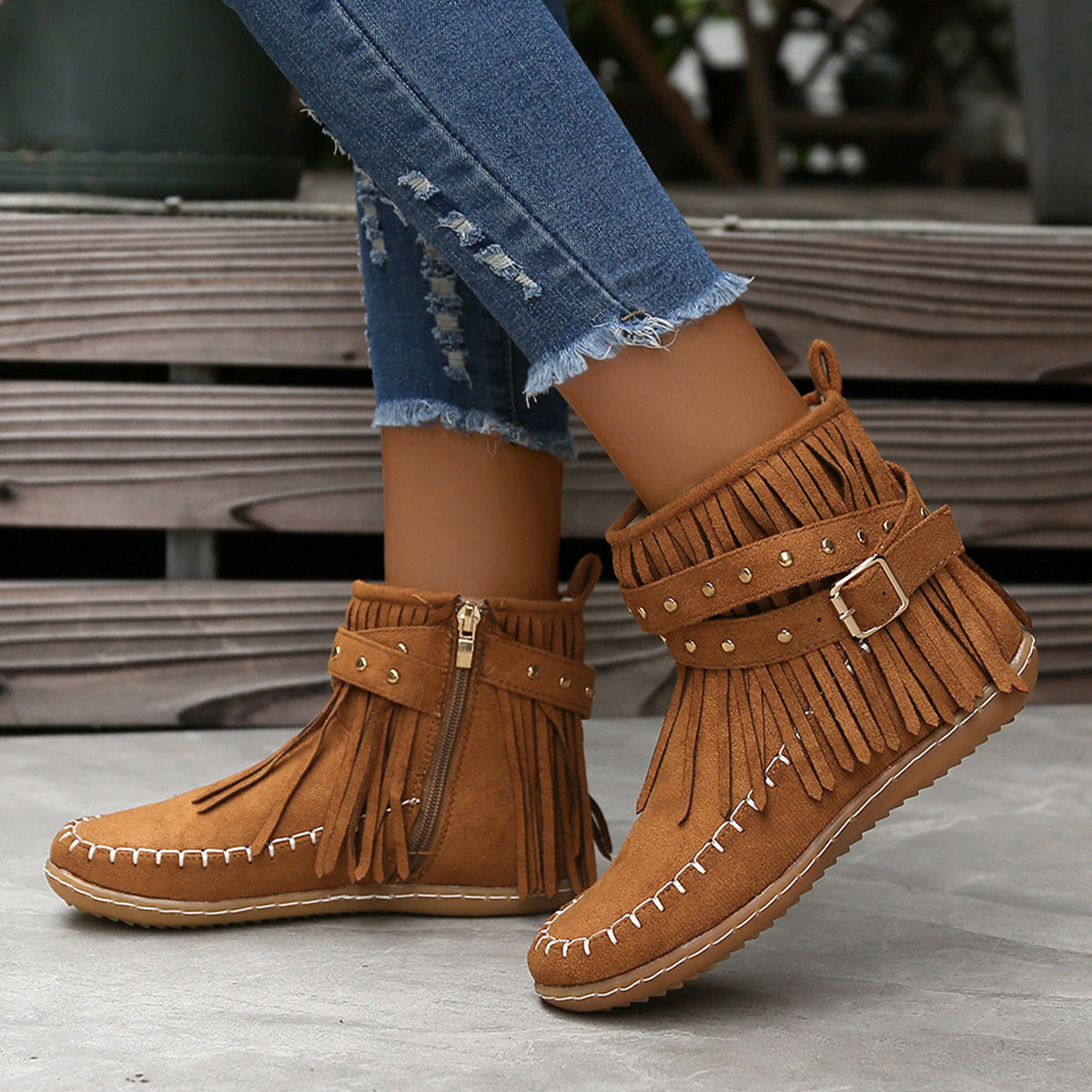 Noelle Boho Ankle Boots