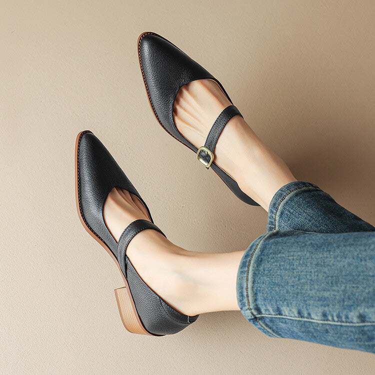Bellani Leather Mary Janes