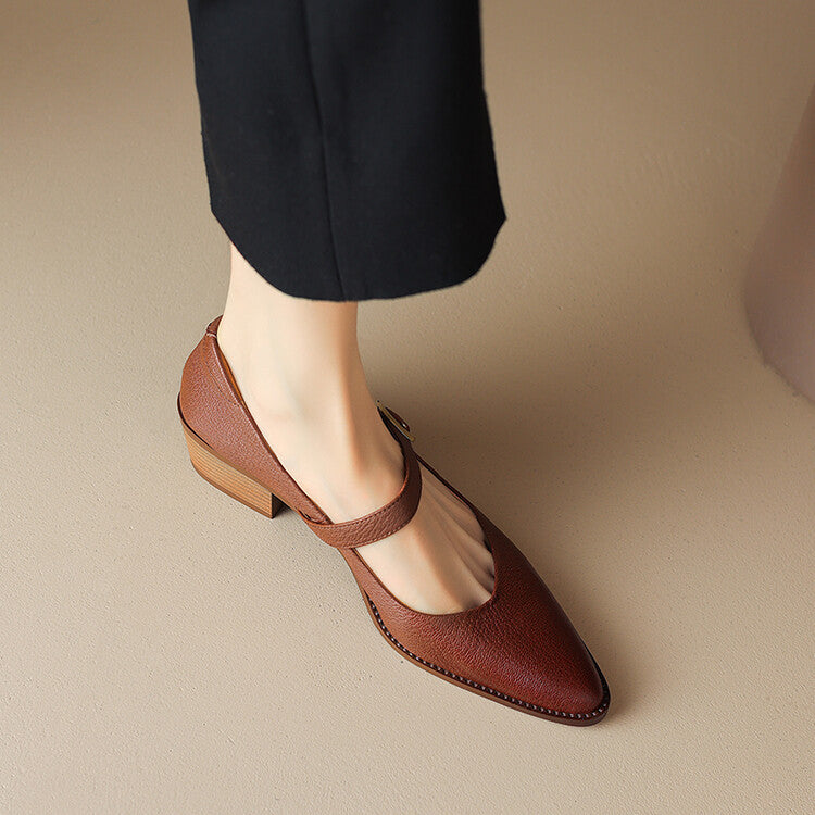 Bellani Leather Mary Janes