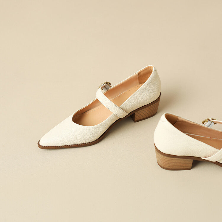 Bellani Leather Mary Janes