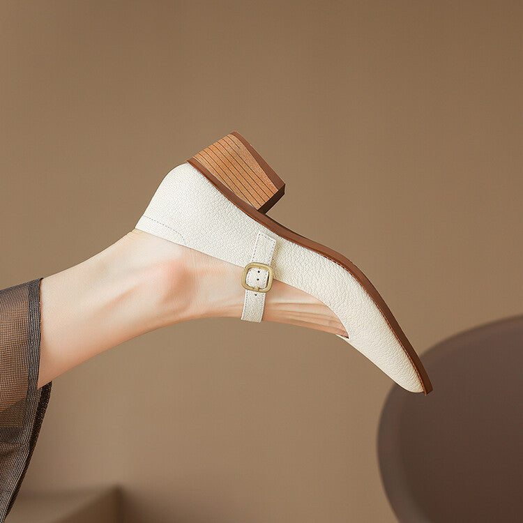 Bellani Leather Mary Janes