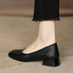 Evelyn Square-Toe Heels