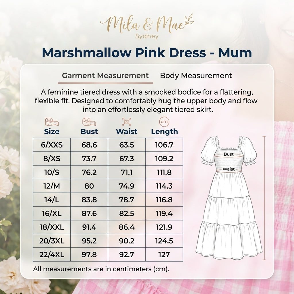 Marshmallow Pink Dress – Mum