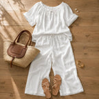 Soléne – Top & Wide-Leg Pants 2-Piece Set
