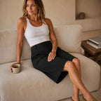 Soleya – Tailored Wide-Leg Pleated Bermuda Shorts for Women