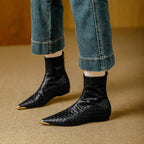 Lunara Woven Leather Boots