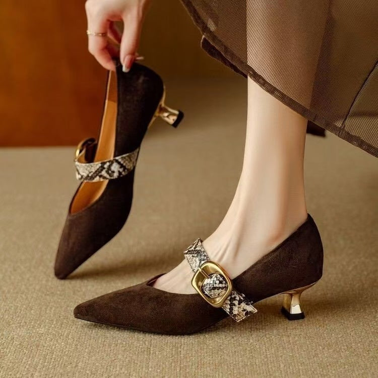Renata Velvet Kitten Heels