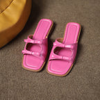 Cleo Square-Toe Sandals