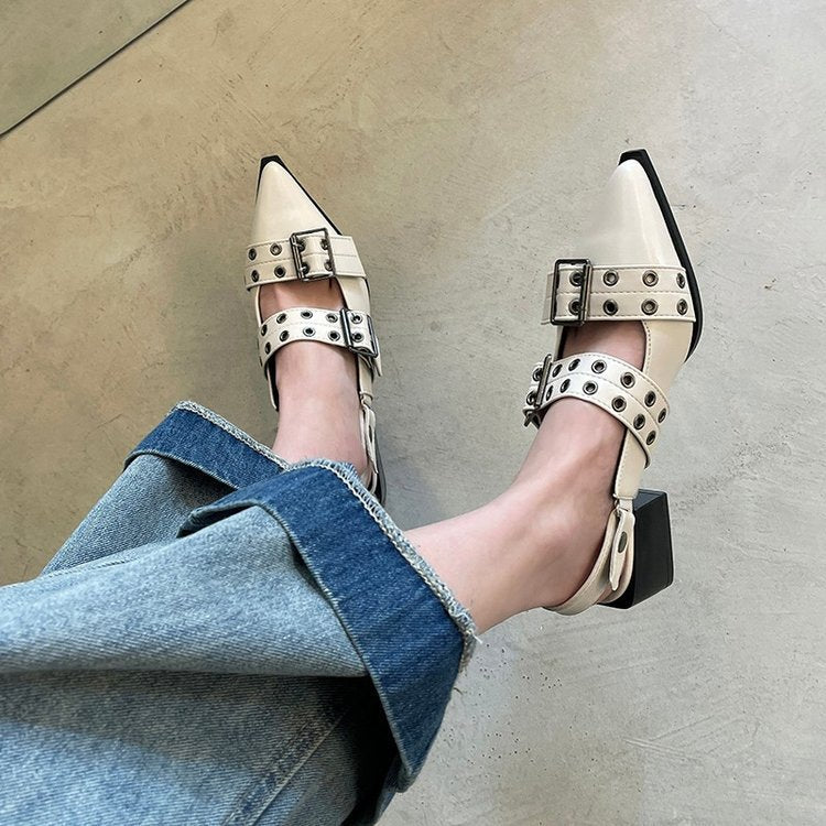 Dorma Buckle Block Heels