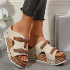 Colette Wedge Sandals