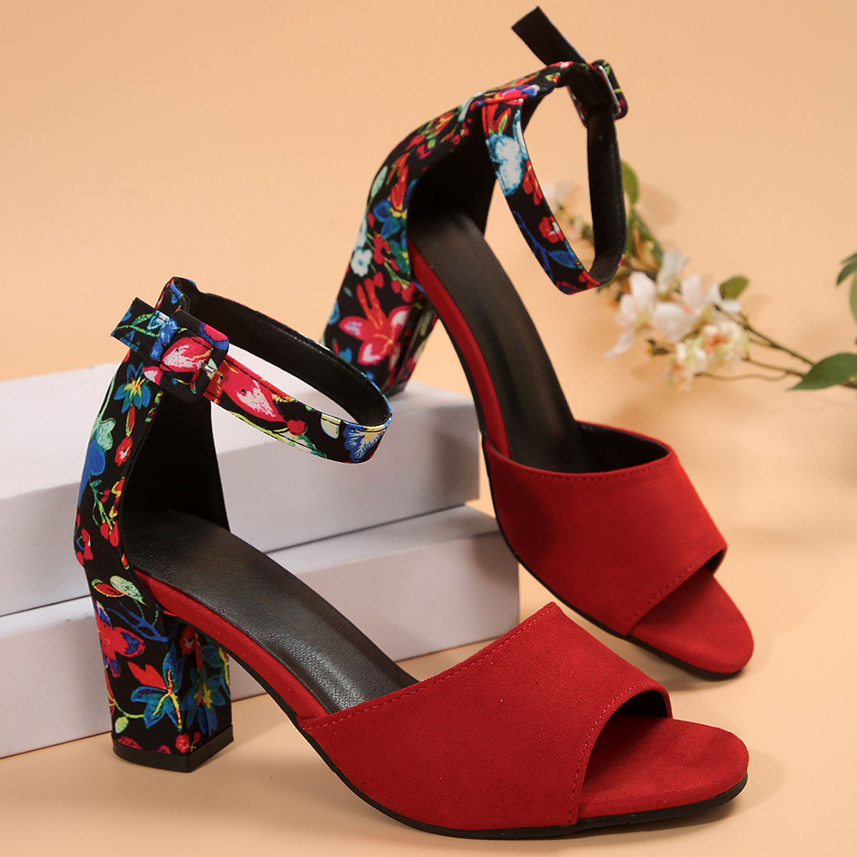 Eden Floral Heels