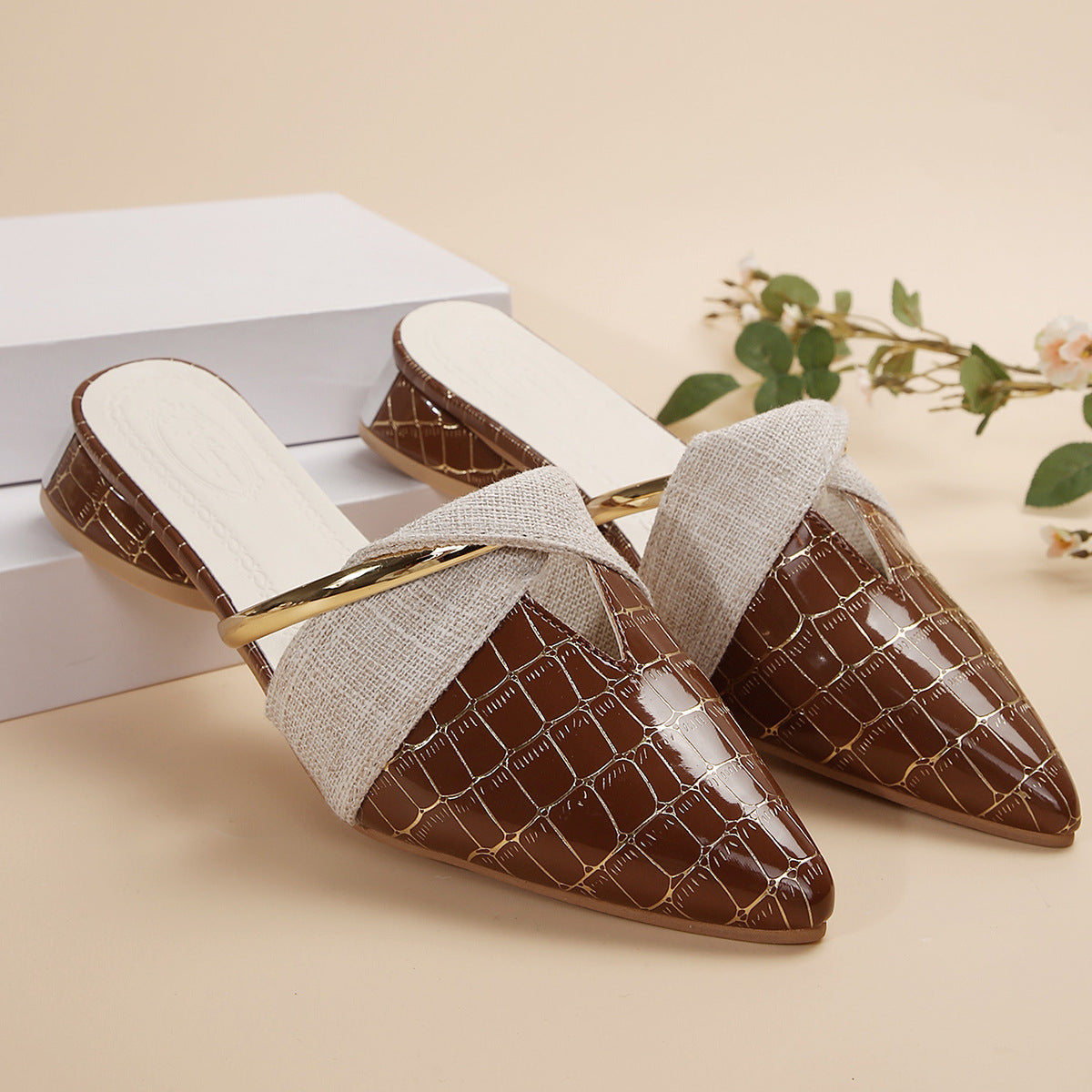 Corvella Pointed Mules
