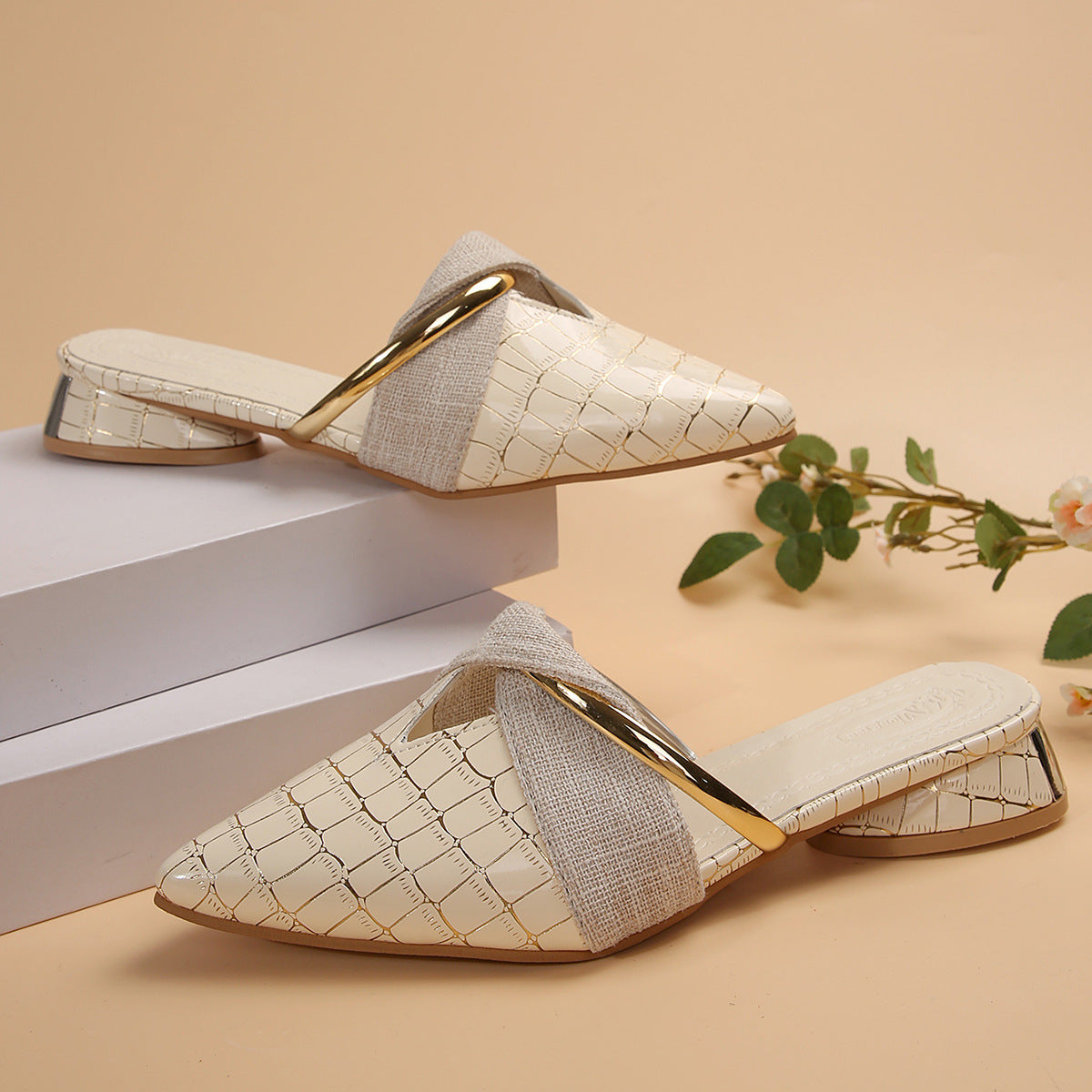Corvella Pointed Mules