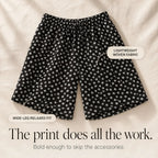 Wearbella – Retro Printed Wide-Leg Summer Shorts for Women