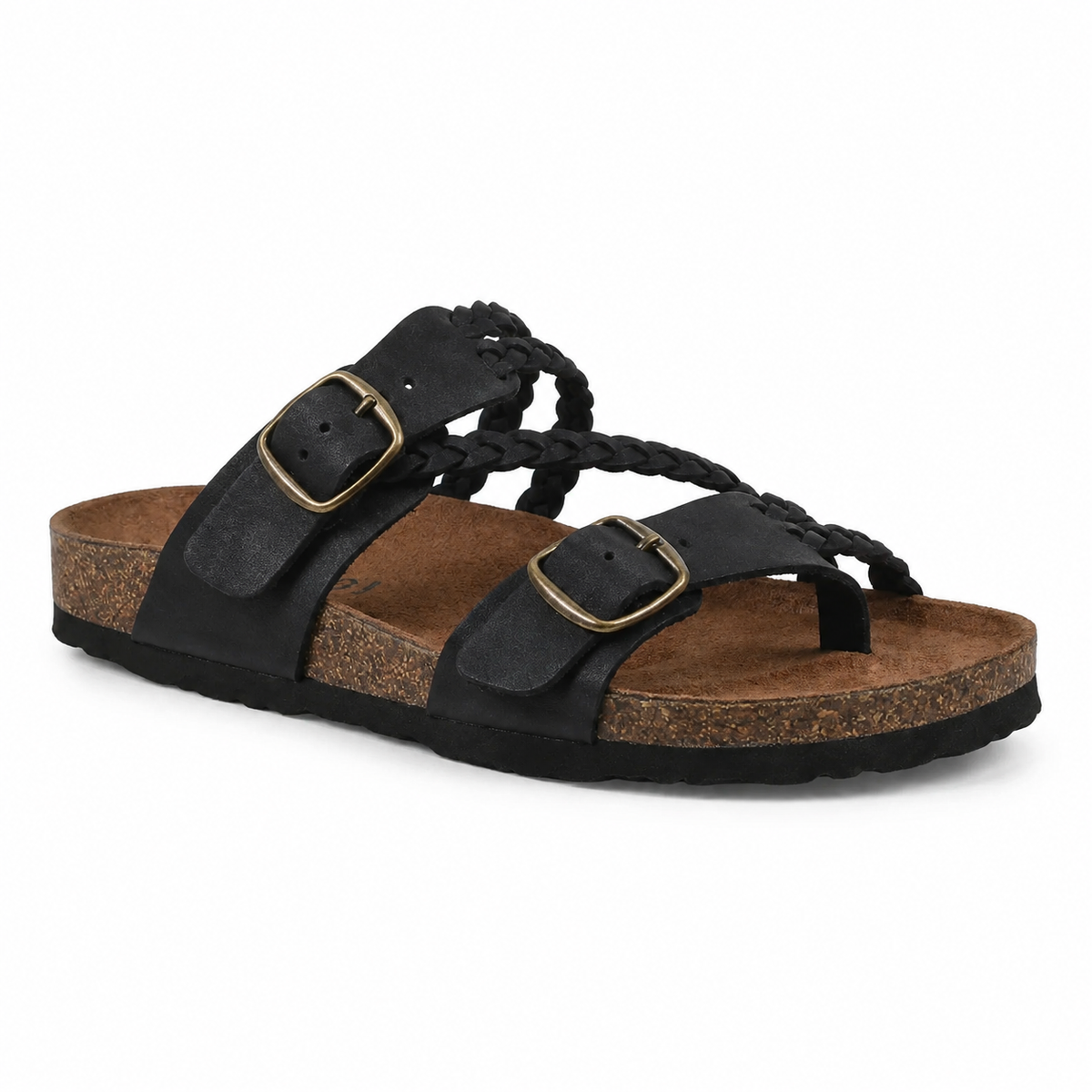 Serena™ Braided Double-Buckle Comfort Sandal