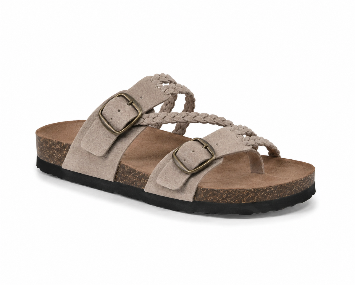 Serena™ Braided Double-Buckle Comfort Sandal