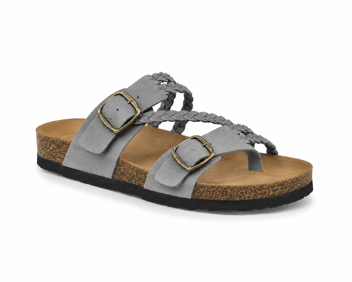 Serena™ Braided Double-Buckle Comfort Sandal