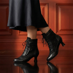 Duvall Lace Heeled Boots