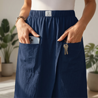 Soléva – Women's Wrap-Front Skort with Hidden Shorts