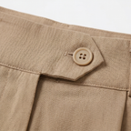 Lunavia - High-Waist Pleated Tailored Shorts