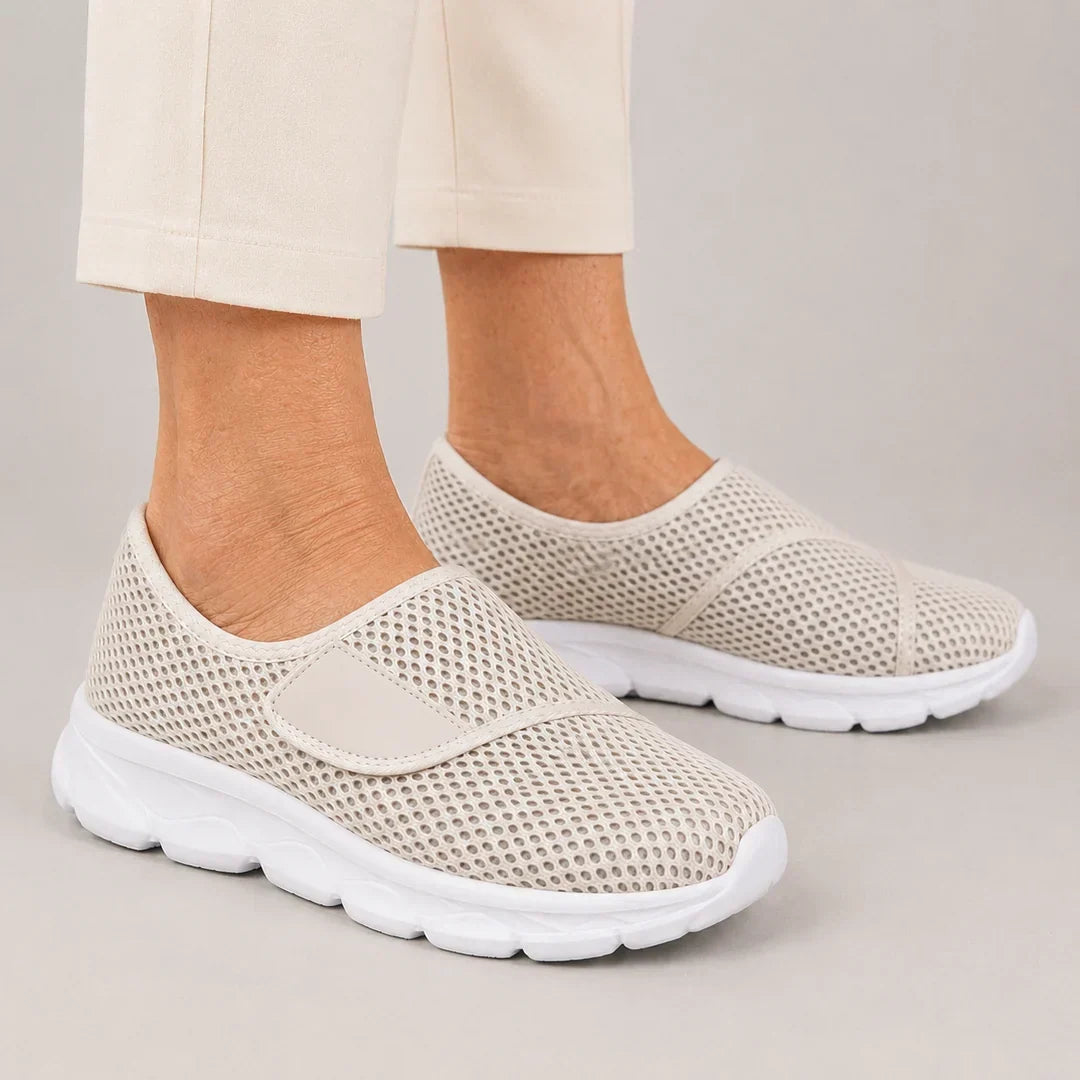 Mae | Adjustable Mesh Slip-On Sneakers