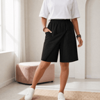 Soléva – Women's Wrap-Front Skort with Hidden Shorts